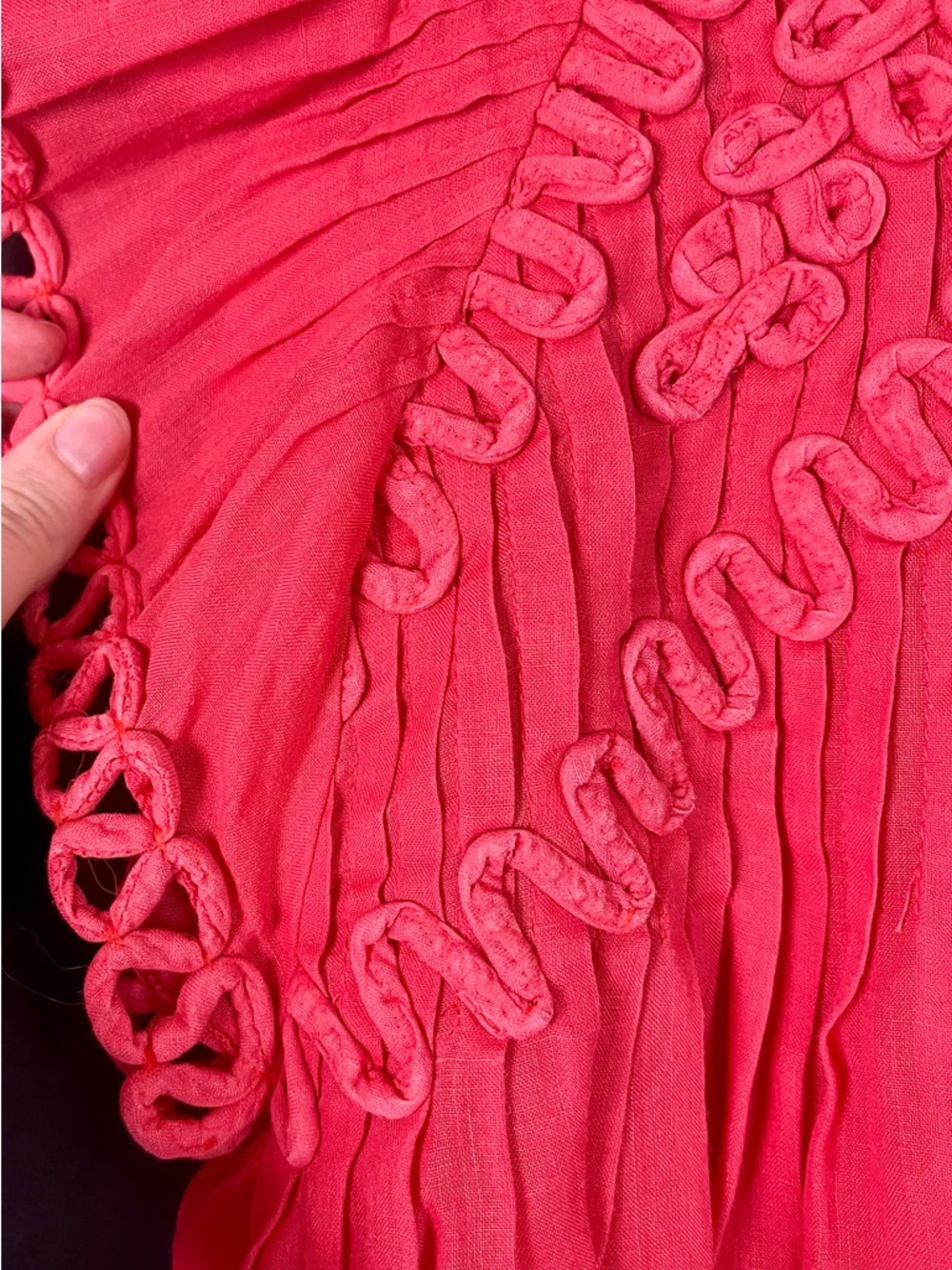 Sea New York Red/Coral Frida Flutter-Sleeve Top - Picture 3 of 13